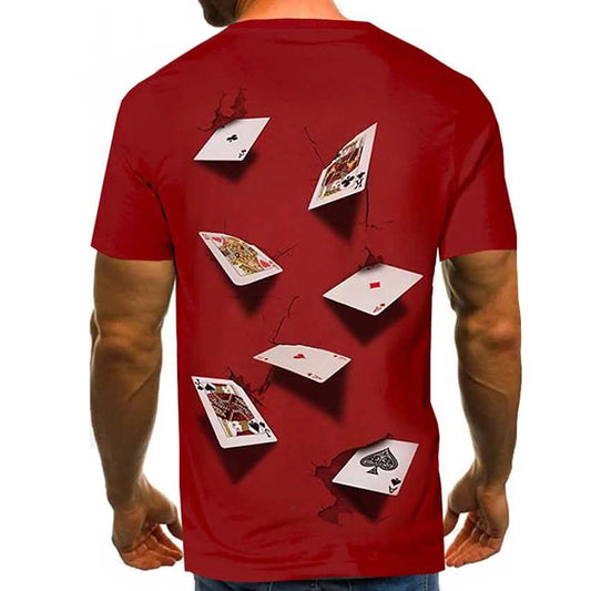 Men's T-Shirt Graphic Simulation Short Sleeve Casual Tops Otarealm