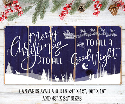 Merry Christmas To All - Canvas
