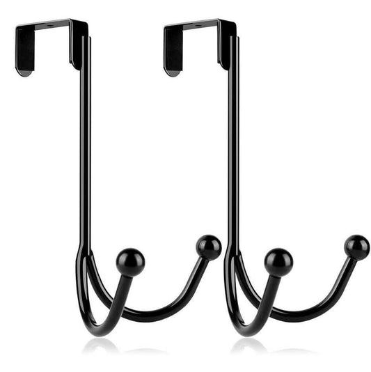 Metal Double Hanging Storage Hooks on Doors Otarealm