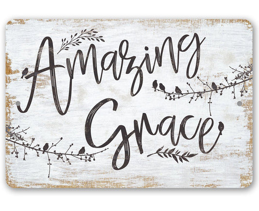 Amazing Grace - Metal Sign