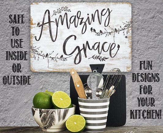 Amazing Grace - Metal Sign