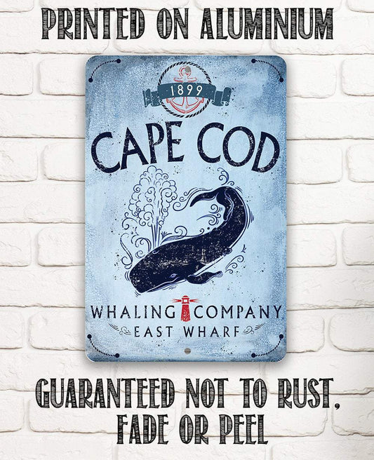 Cape Cod Whaling Company - Metal Sign