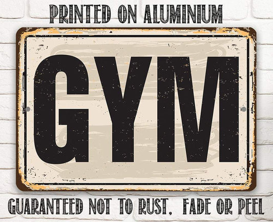 Gym - Metal Sign