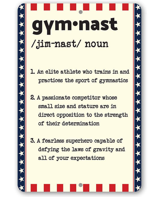 Gymnast Definition - Metal Sign
