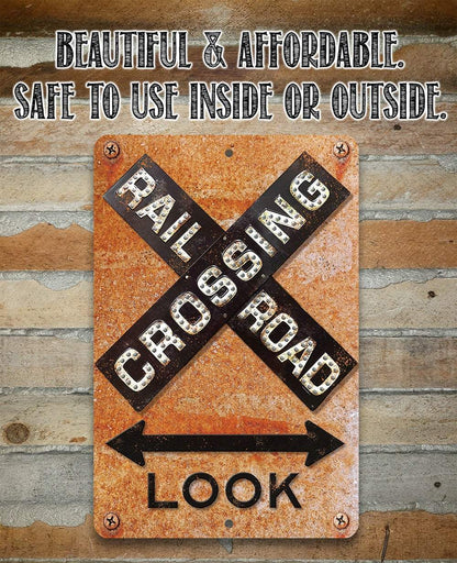 Railroad Crossing - Metal Sign