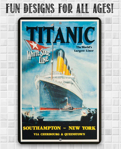 Titanic Poster - Metal Sign