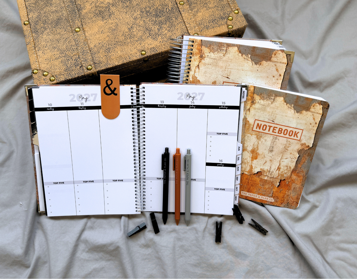 2027 Metal Flake Weekly Planner Basic Bundle