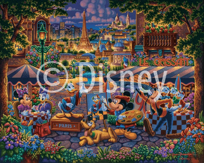 Mickey & Friends Painting in Paris 500 Piece Jigsaw Puzzle by Dowdle and Disney
