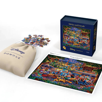 Mickey & Friends Painting in Paris 500 Piece Jigsaw Puzzle by Dowdle and Disney