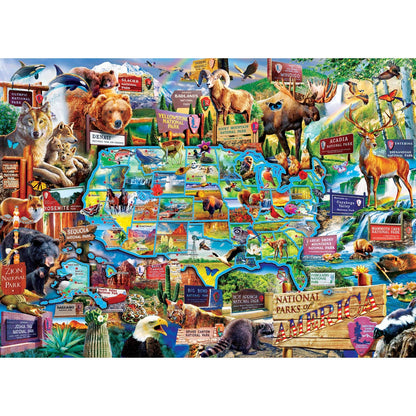 National Parks of America 1000 Piece Jigsaw Jigsaw Puzzle by Masterpieces Puzzles