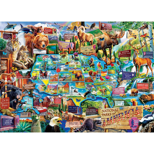 National Parks of America 1000 Piece Jigsaw Jigsaw Puzzle by Masterpieces Puzzles