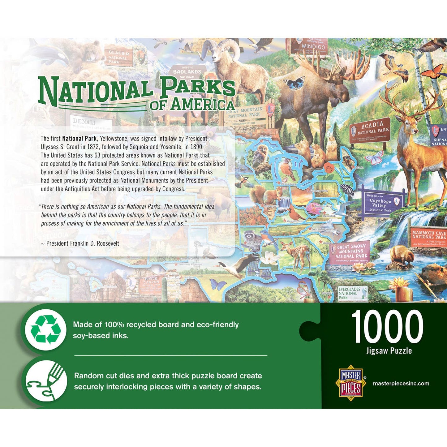 National Parks of America 1000 Piece Puzzle by Masterpieces