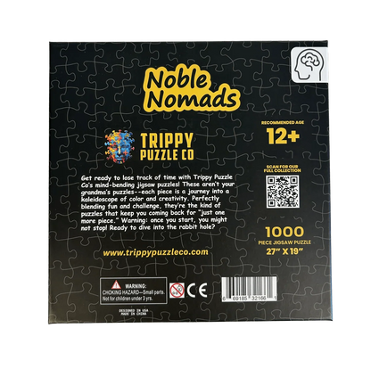 Noble Nomads Stained Glass 1000 Piece Jigsaw Puzzle | Trippy Puzzle Co