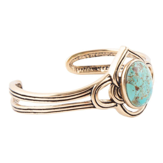 Nova Turquoise and Bronze Cuff Bracelet Otarealm