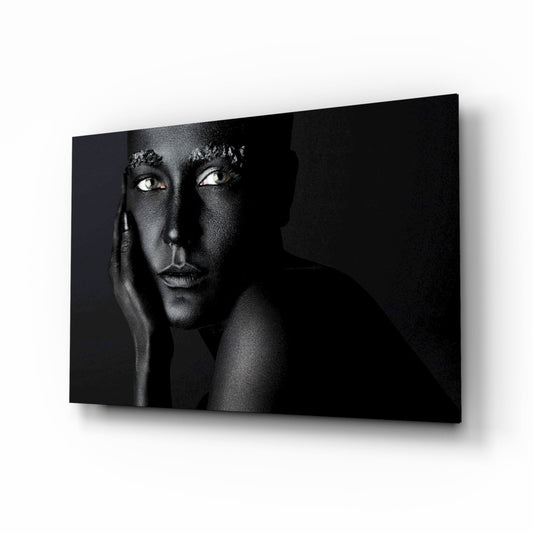 Woman Portrait 37 Glass Wall Art