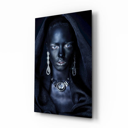 Woman Portrait 40 Glass Wall Art