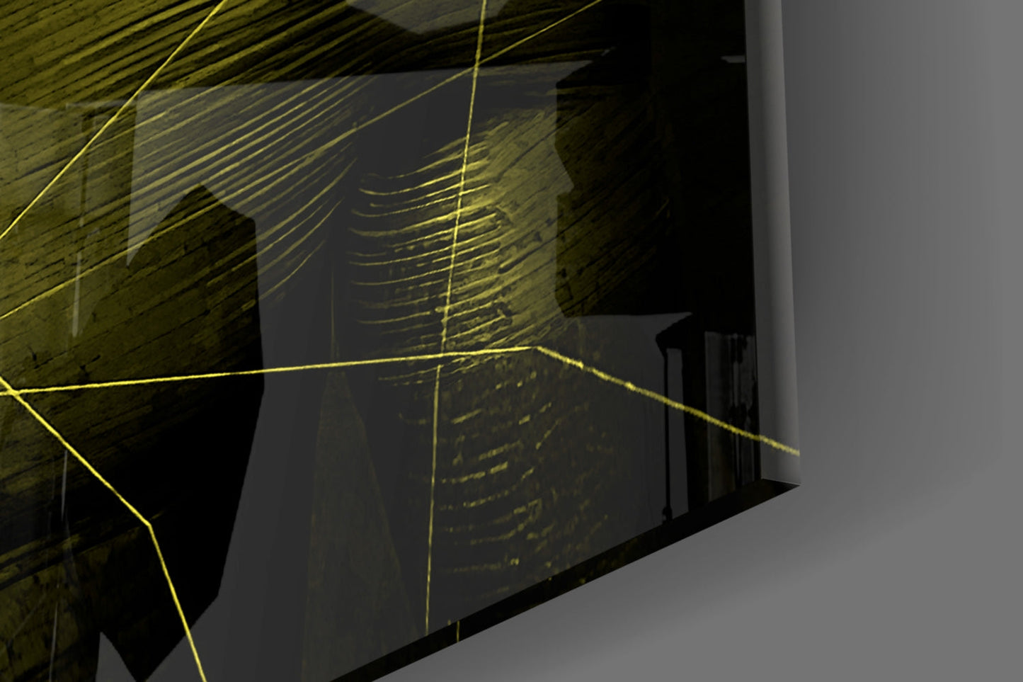 Darko Yellow Glass Wall Art