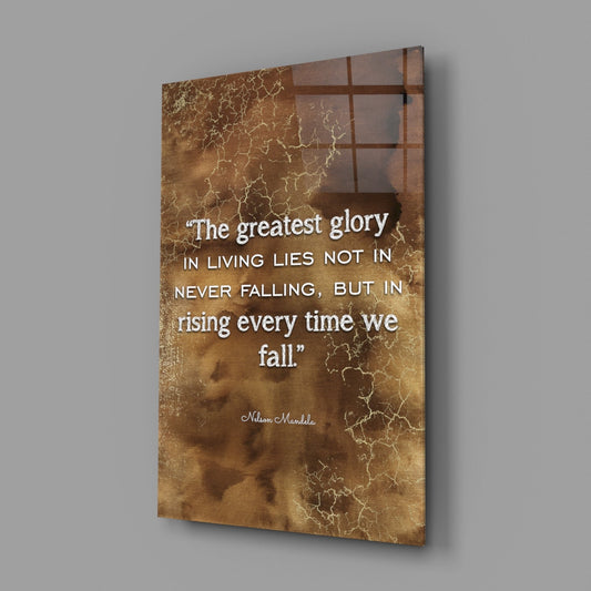 Freedom Leader Quotes Glass Wall Art