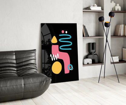 Candle-Like Glass Wall Art