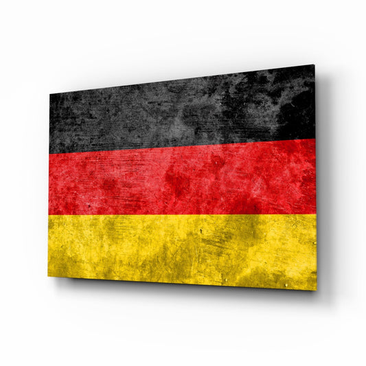 German Flag Glass Wall Art