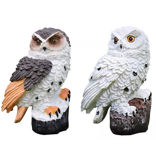 Owl Solar LED Lights with Decorative Stake