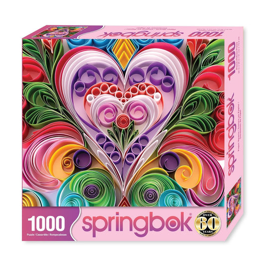 Paper Hearts 1000 Piece Jigsaw Puzzle | Springbok Puzzles