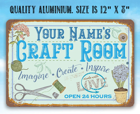 Personalized - Craft Room - Metal Sign