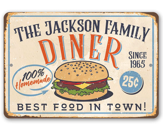 Personalized - Diner - Metal Sign