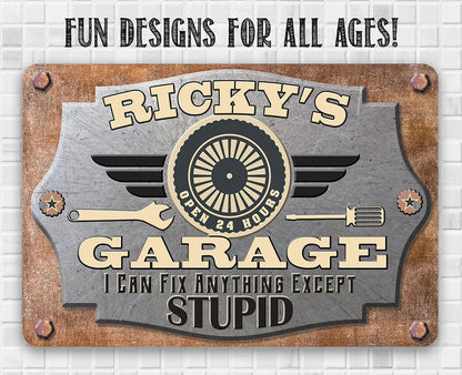 Personalized - Garage Workshop - Metal Sign