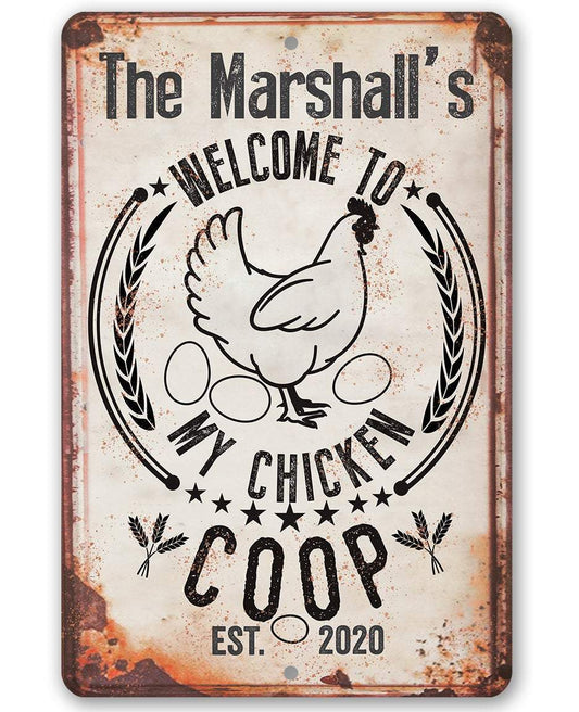 Personalized - My Chicken Coop - Metal Sign