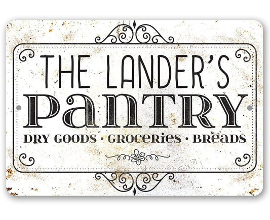 Personalized - Pantry - Metal Sign
