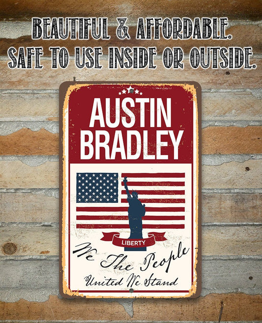 Personalized - We The People - Metal Sign