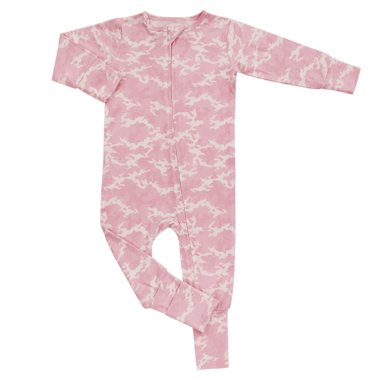 Pink Camouflage Convertible Romper