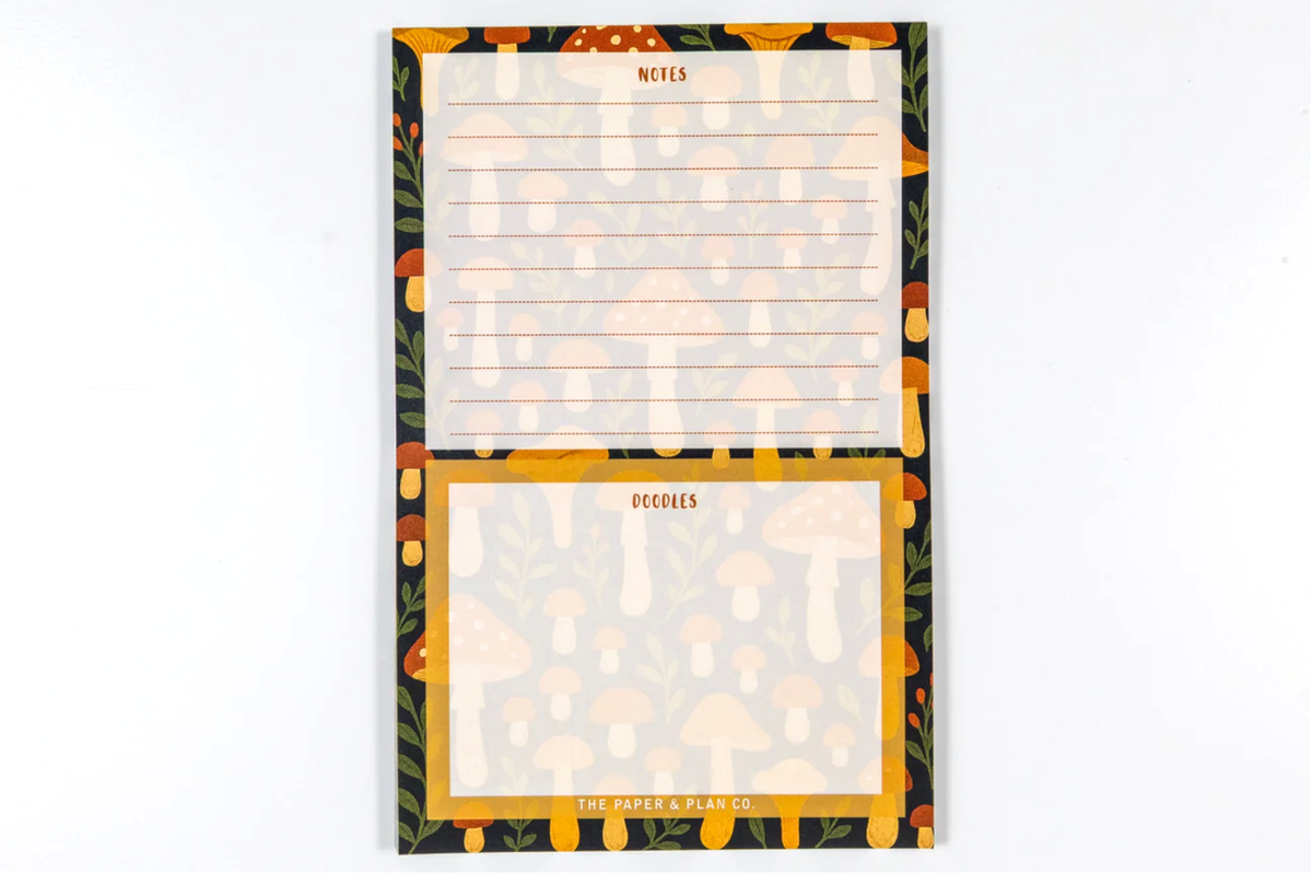 Mushroom Doodle Notepad