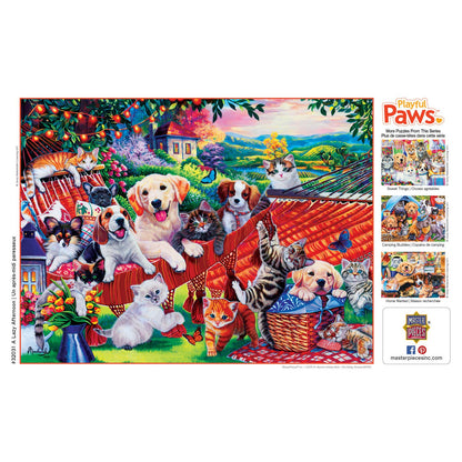 Playful Paws A Lazy Afternoon 300 Piece Puzzle | Masterpieces Puzzles