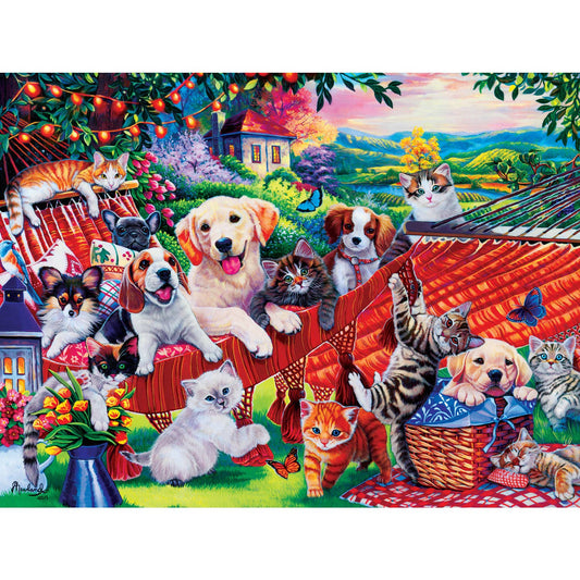 Playful Paws A Lazy Afternoon 300 Piece Puzzle | Masterpieces Puzzles