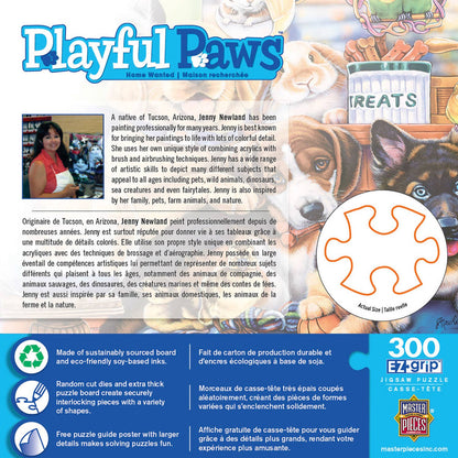 Playful Paws - Home Wanted 300 Piece EZ Grip Puzzle by Masterpieces Puzzles