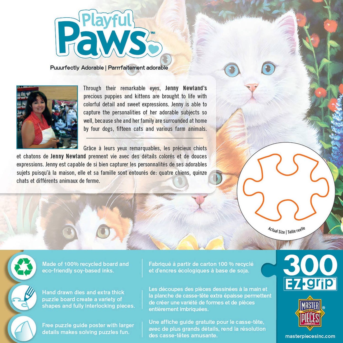 Playful Paws - Puuurfectly Adorable 300 Piece EZ Grip Puzzle by MasterPieces