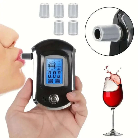 Police-Grade Breathalyzer with LCD Display - AT6000 Alcohol Tester Otarealm