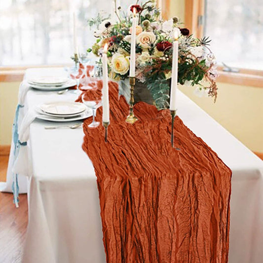 Polyester Crinkle Table Runner Otarealm