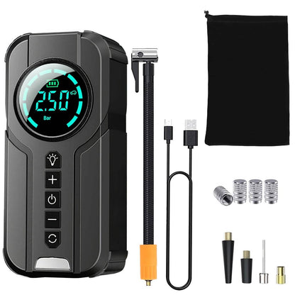Portable Car Compressor Wireless Electric Air Pump 150 PSI with LED Light Otarealm