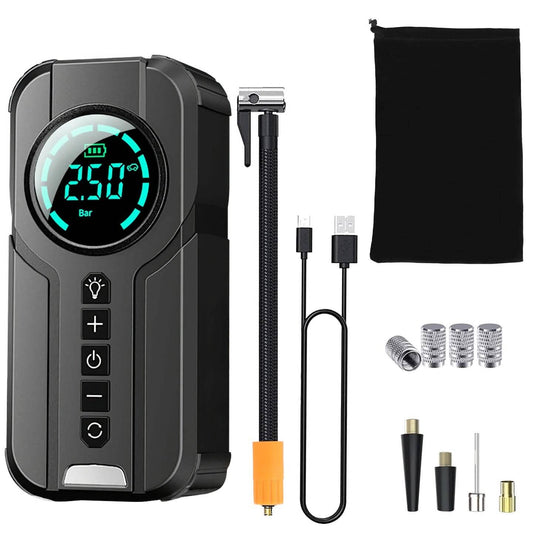 Portable Car Compressor Wireless Electric Air Pump 150 PSI with LED Light Otarealm