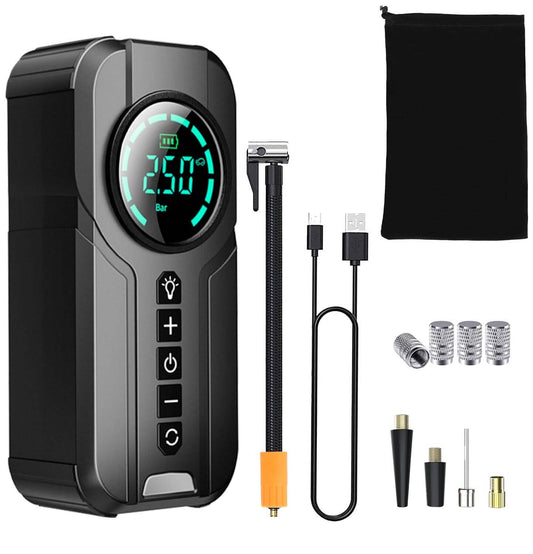 Portable Car Compressor Wireless Electric Air Pump 150 PSI with LED Light Otarealm