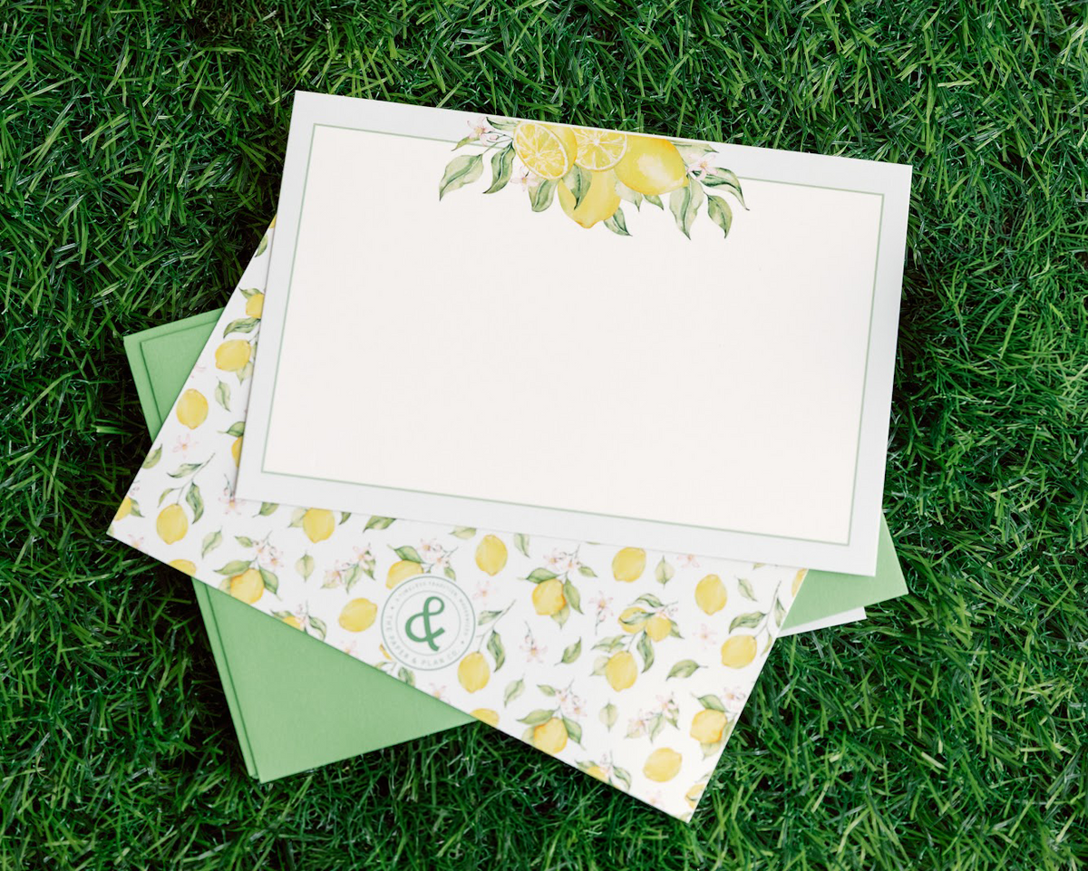 Lemon Notecard Set