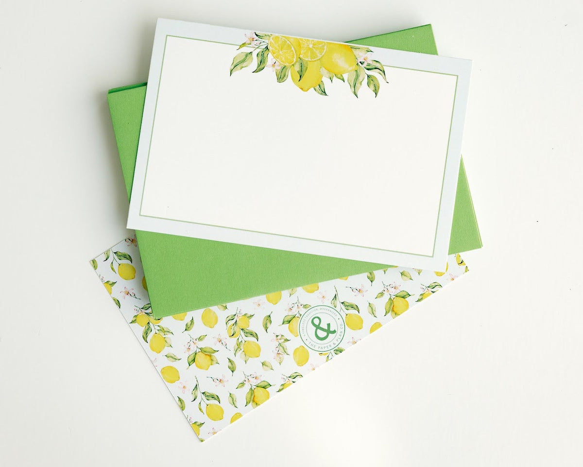 Lemon Notecard Set