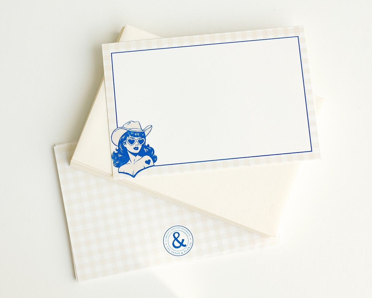 Cowgirl Notecard Set