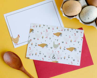 Chicken Notecard Set