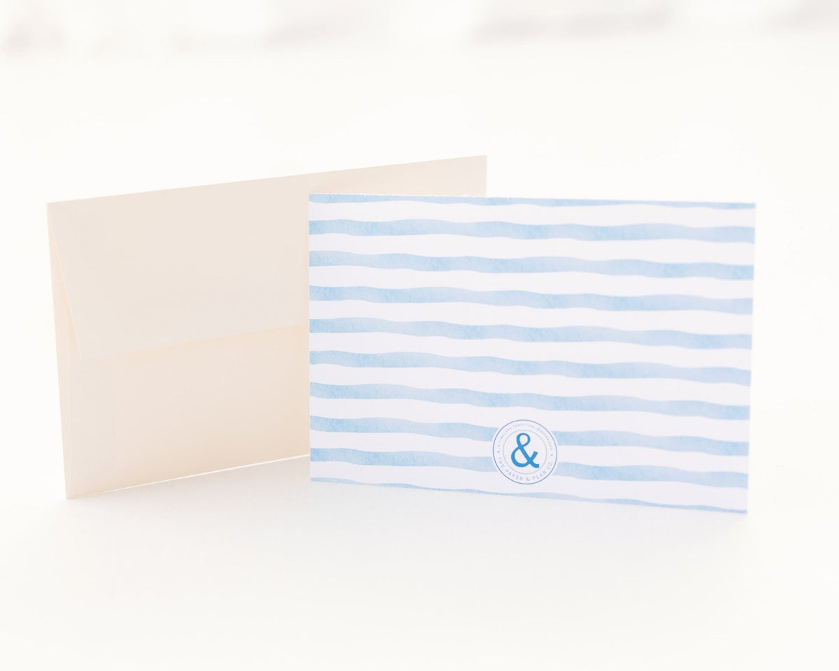Blue Bow Notecard Set