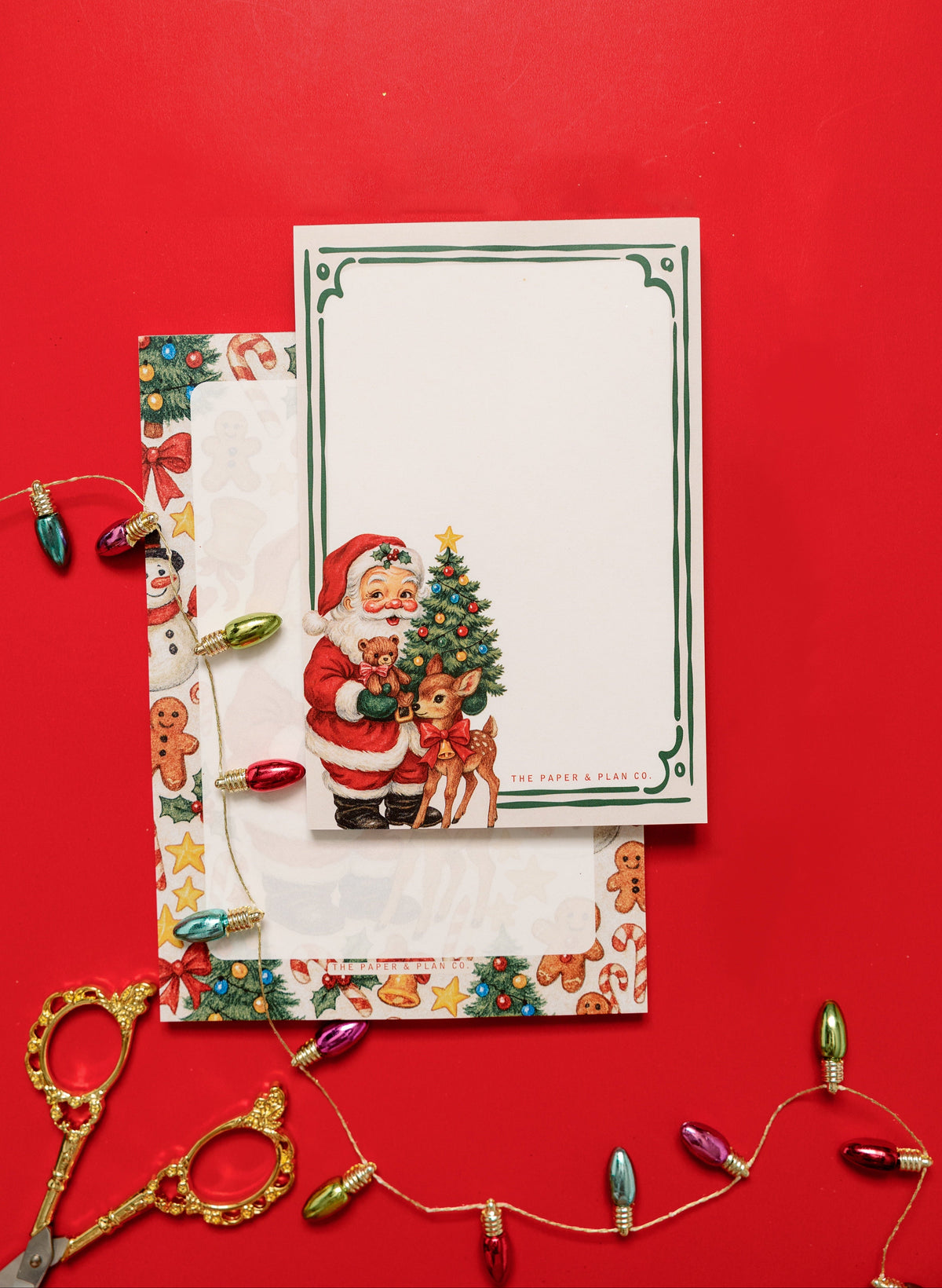 Santa Christmas Notepad Set