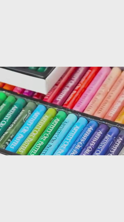 Oil Pastel Set – 25 or 50 Colors Soft Sticks for Kids, Students & Artists | Washable Crayons for Drawing, Painting & Graffiti Art